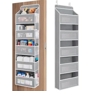 5-Shelf Hanging Storage Organizer - Behind Door