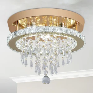GreeLustr Luxury Crystal Chandelier Led Ceiling Light
