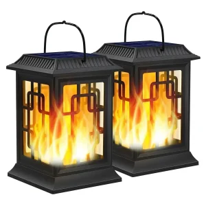 IP65 Waterproof Hanging Solar Light,  (2 Pack)