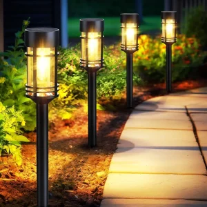 4 Sets Outdoor Waterproof Solar Street Lights