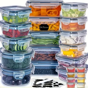 48Pcs BPA-Free Airtight Food Storage Set