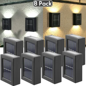 8PCs Waterproof, Wall Solar Light